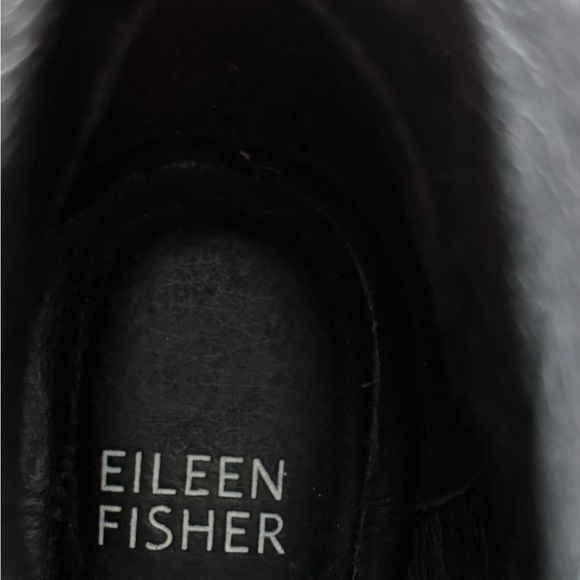 Eileen Fisher Size 9 1/2 Black Zippered Ankle Boots - Picture 7 of 15
